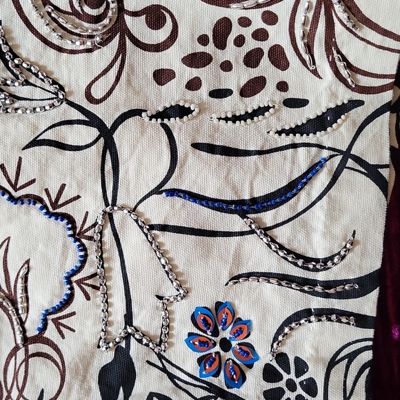 ZARA beads and sequins shorts sz L - Picture 2 of 12